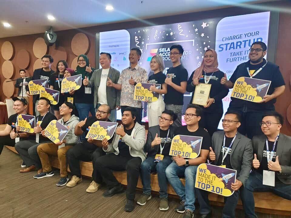 Top 10 pemenang Selangor Accelerator Programme