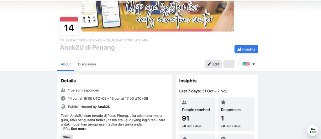 Fungsi Event di Facebook Page